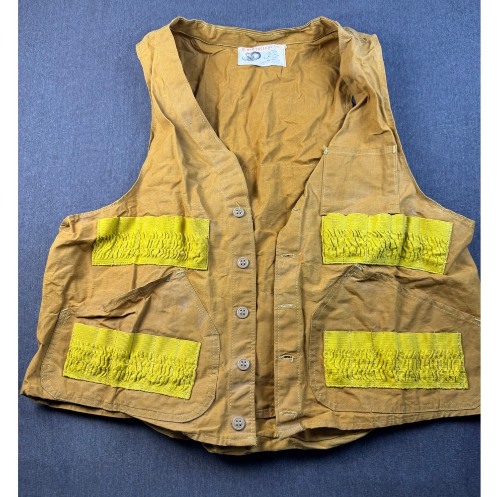 Black Sheep‎ Brand Canvas Hunting Vest Utility Workwear Outdoorsman